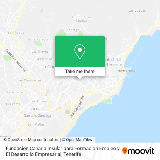 Fundacion Canaria Insular para Formación Empleo y El Desarrollo Empresarial map