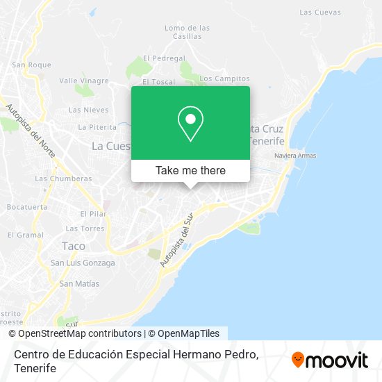 mapa Centro de Educación Especial Hermano Pedro