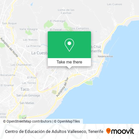 Centro de Educación de Adultos Valleseco map