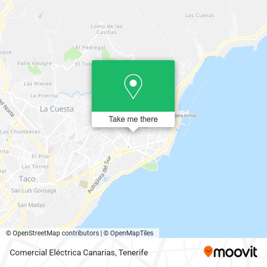 Comercial Eléctrica Canarias map