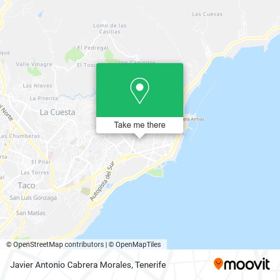 Javier Antonio Cabrera Morales map