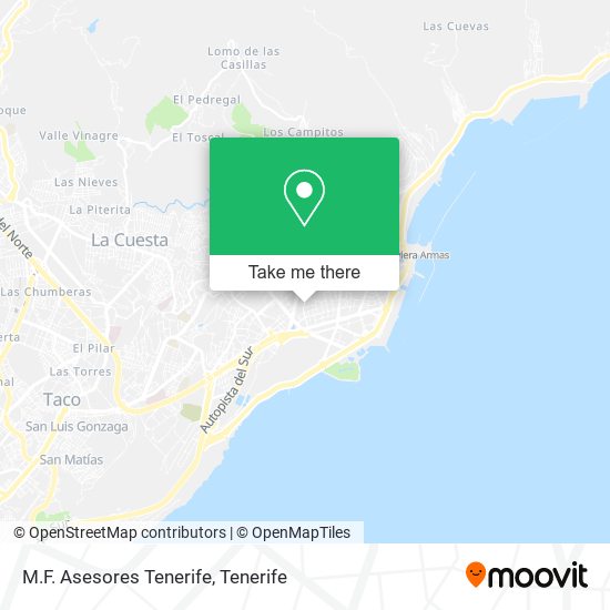 mapa M.F. Asesores Tenerife