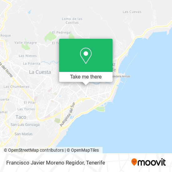 Francisco Javier Moreno Regidor map