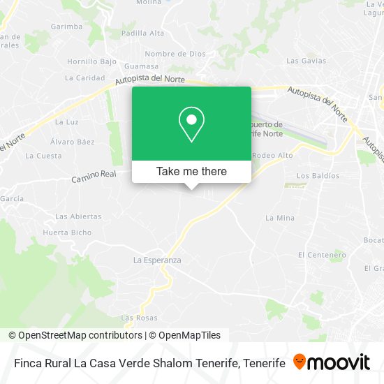 Finca Rural La Casa Verde Shalom Tenerife map