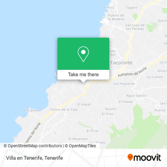 Villa en Tenerife map