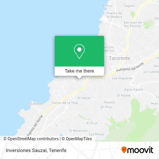 Inversiones Sauzal map