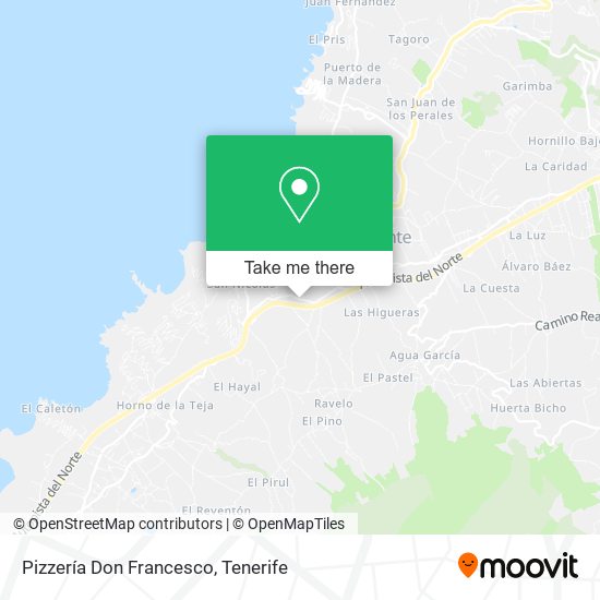 Pizzería Don Francesco map