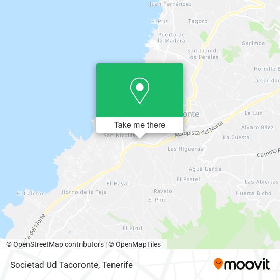 Societad Ud Tacoronte map