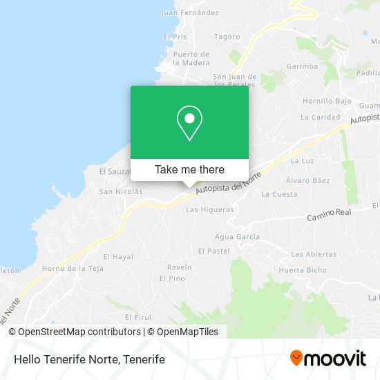 Hello Tenerife Norte map