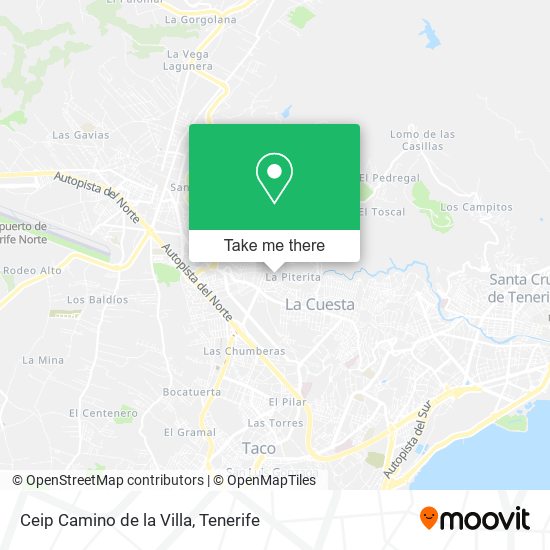 mapa Ceip Camino de la Villa