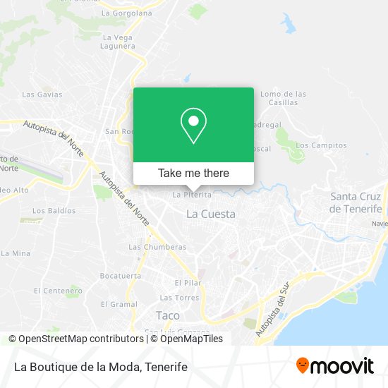 mapa La Boutique de la Moda