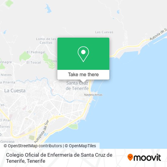 Colegio Oficial de Enfermería de Santa Cruz de Tenerife map