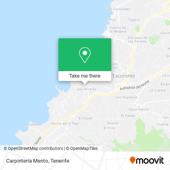 Carpintería Mento map