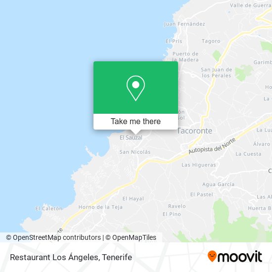 Restaurant Los Ángeles map