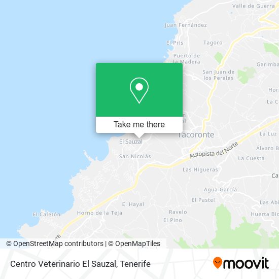 Centro Veterinario El Sauzal map