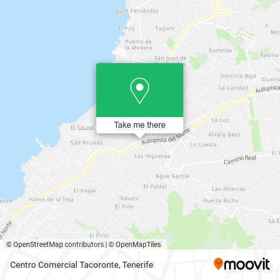 Centro Comercial Tacoronte map