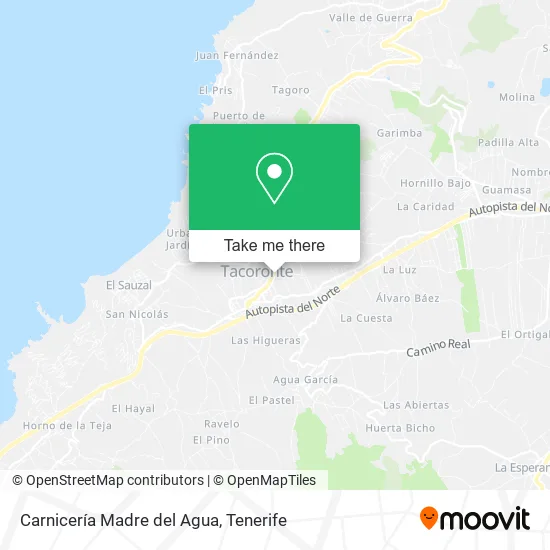 Carnicería Madre del Agua map