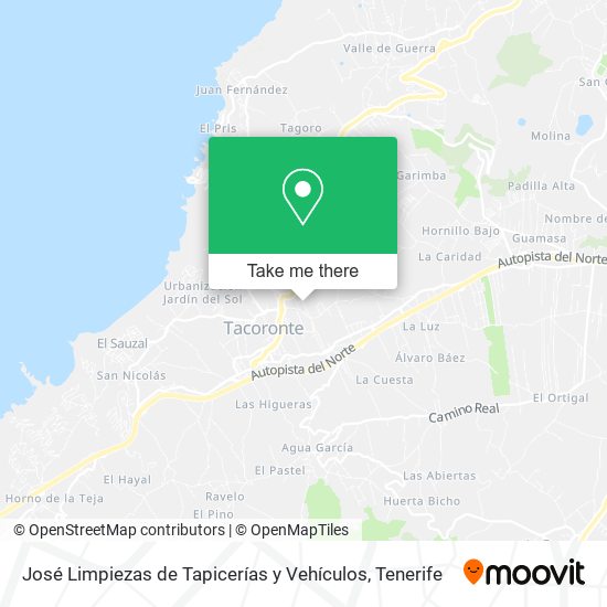 José Limpiezas de Tapicerías y Vehículos map