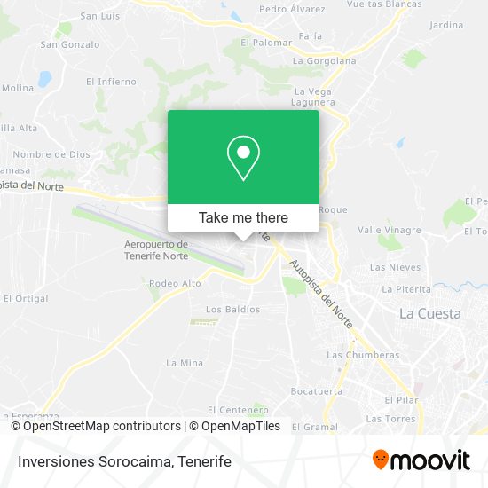 Inversiones Sorocaima map