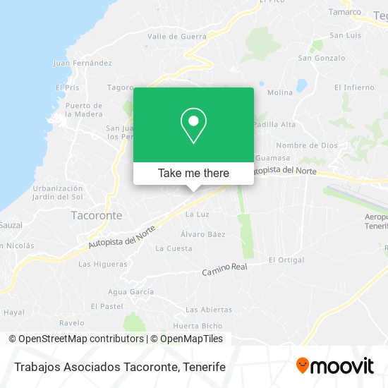 Trabajos Asociados Tacoronte map