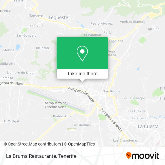 mapa La Bruma Restaurante