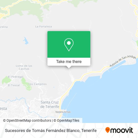 Sucesores de Tomás Fernández Blanco map