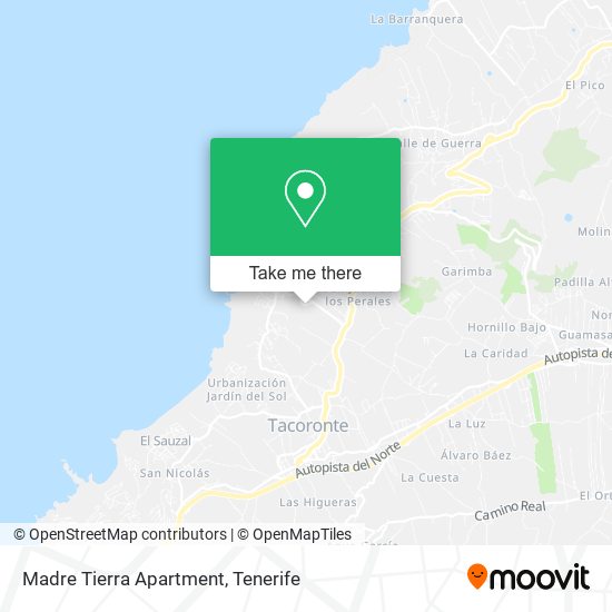 Madre Tierra Apartment map