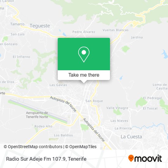 Radio Sur Adeje Fm 107.9 map