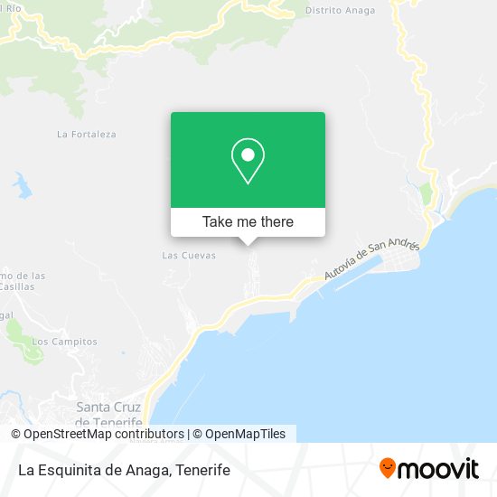 La Esquinita de Anaga map