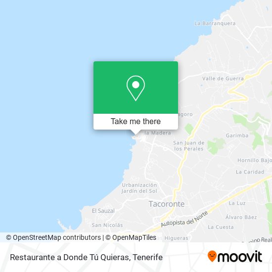 Restaurante a Donde Tú Quieras map