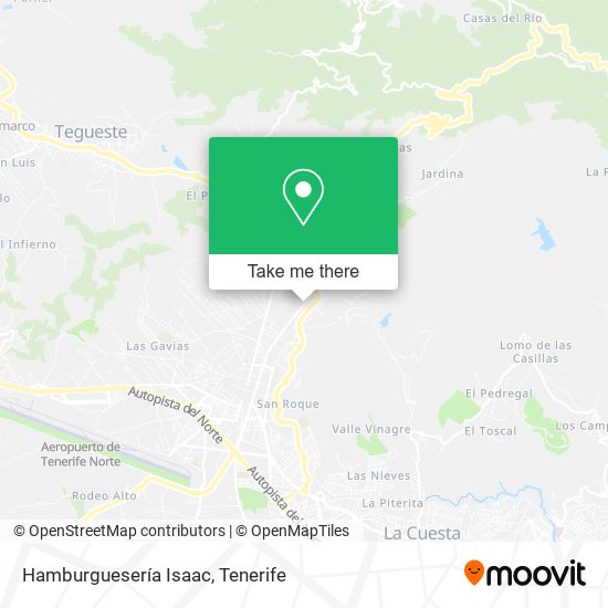 Hamburguesería Isaac map