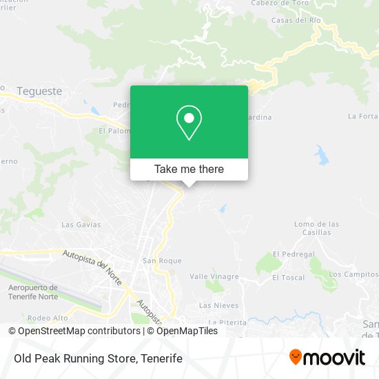 Old Peak Running Store map