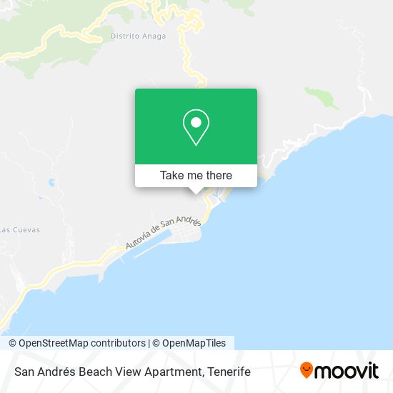 San Andrés Beach View Apartment map