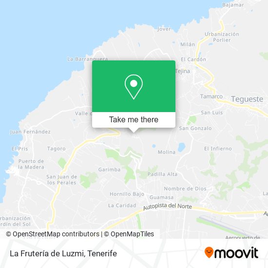 La Frutería de Luzmi map