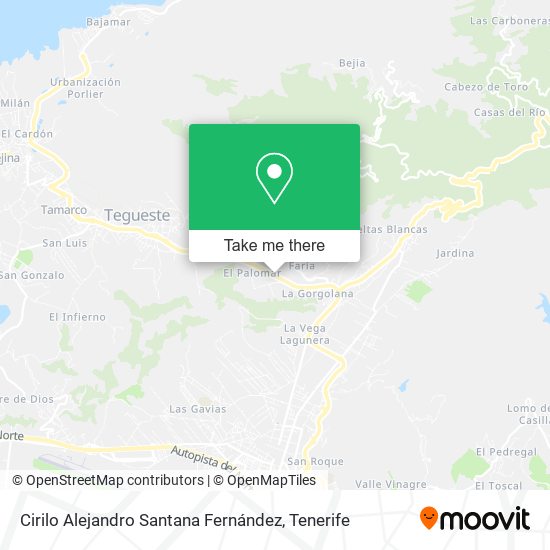 Cirilo Alejandro Santana Fernández map