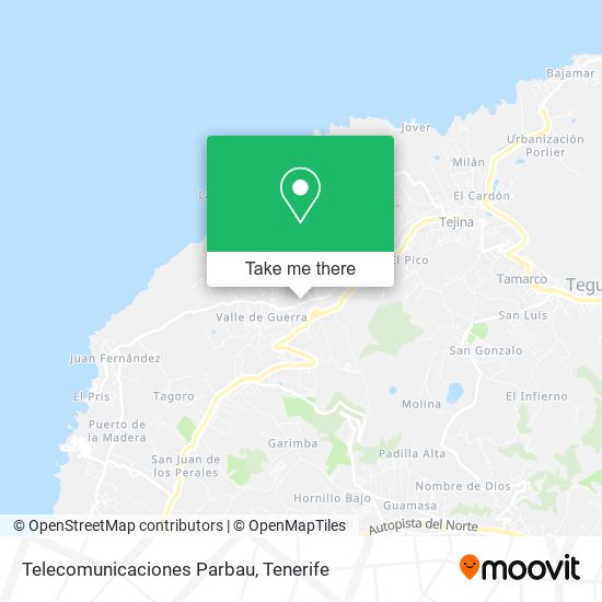 mapa Telecomunicaciones Parbau