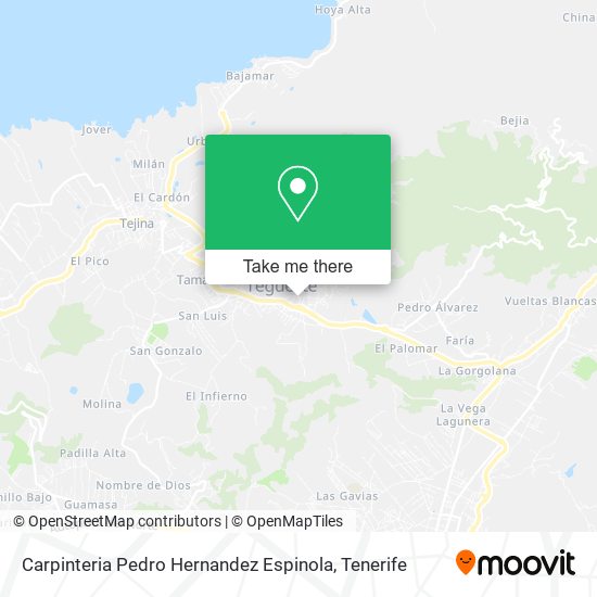 Carpinteria Pedro Hernandez Espinola map
