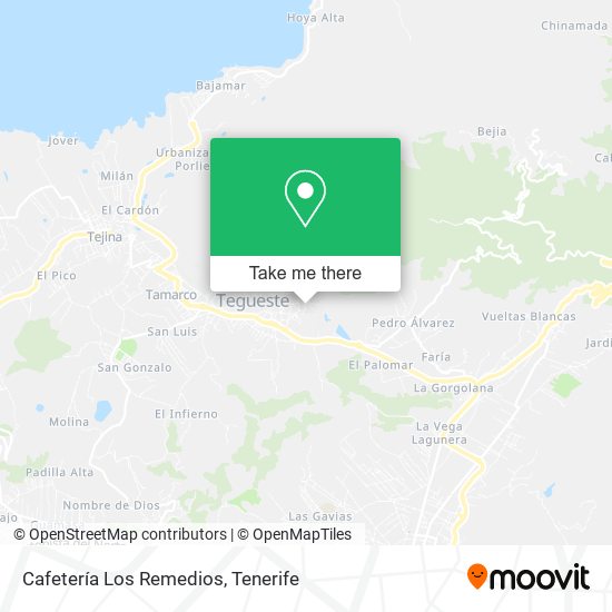 Cafetería Los Remedios map