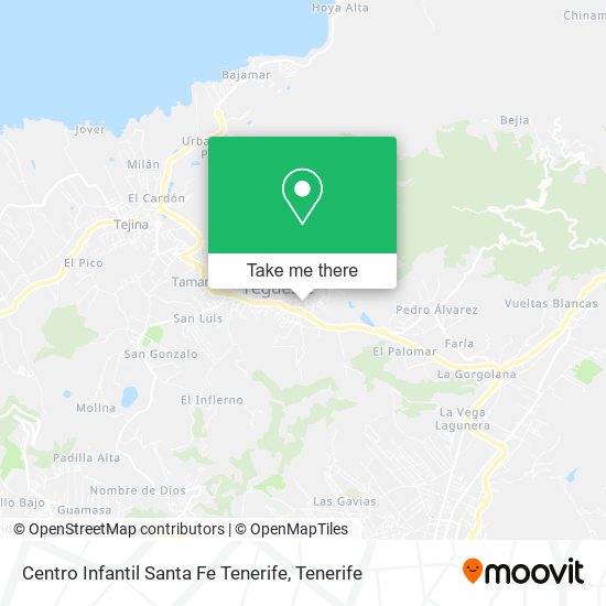 Centro Infantil Santa Fe Tenerife map