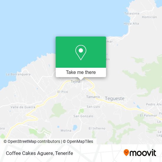 Coffee Cakes Aguere map