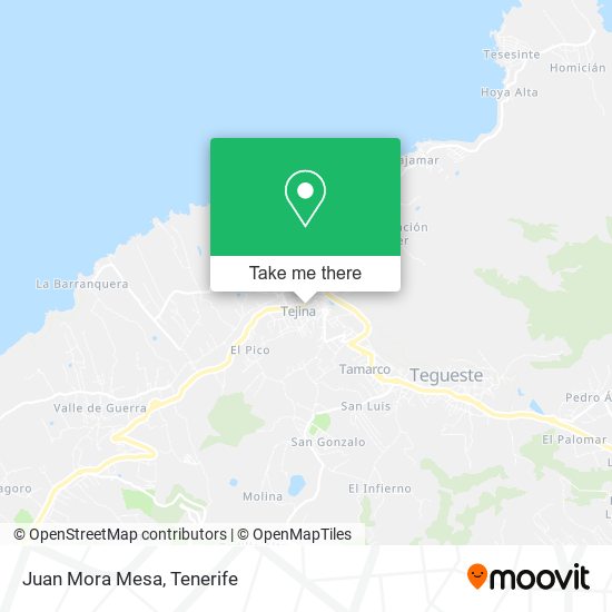 Juan Mora Mesa map