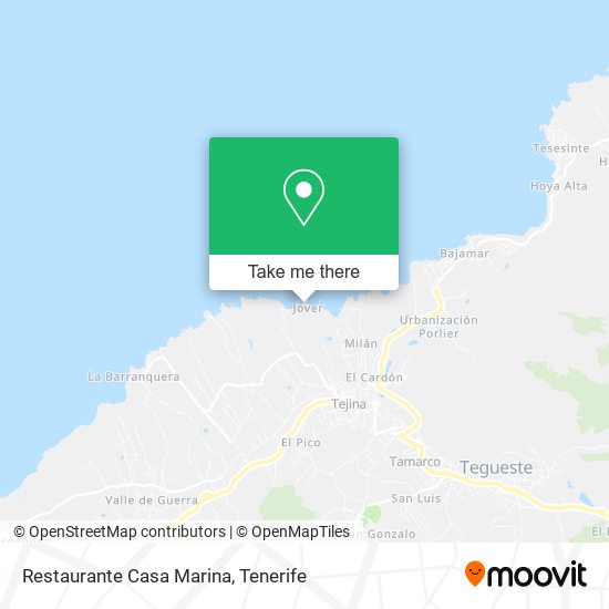 mapa Restaurante Casa Marina