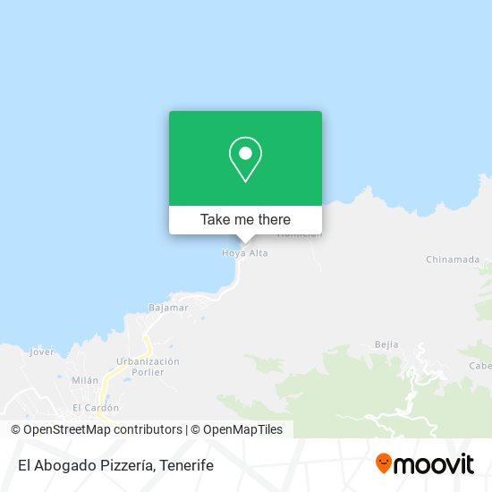 El Abogado Pizzería map