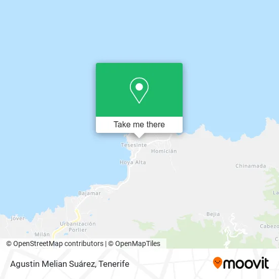 Agustin Melian Suárez map