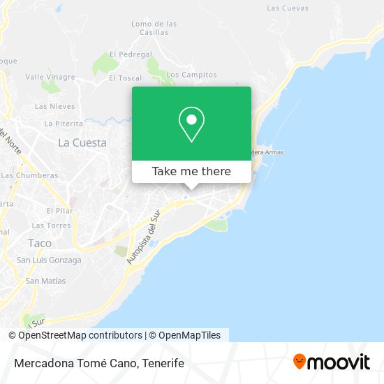 Mercadona Tomé Cano map