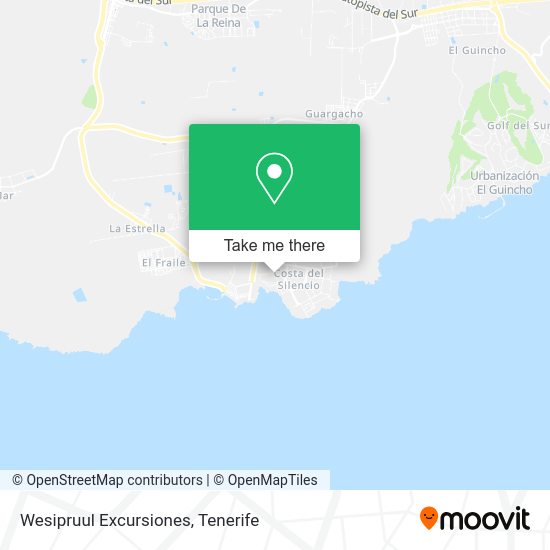 Wesipruul Excursiones map