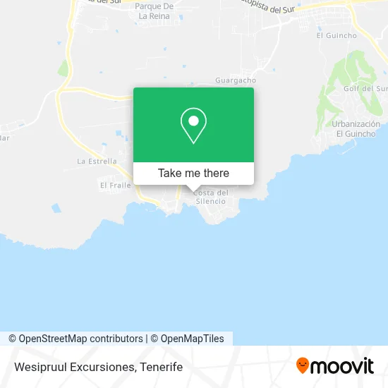 Wesipruul Excursiones map