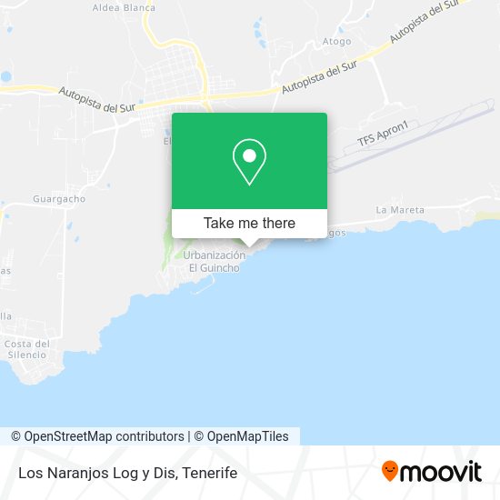 Los Naranjos Log y Dis map