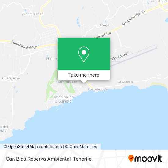 San Blas Reserva Ambiental map
