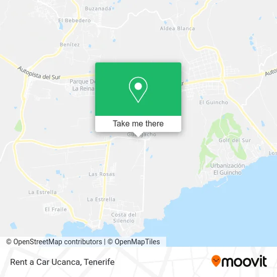 Rent a Car Ucanca map